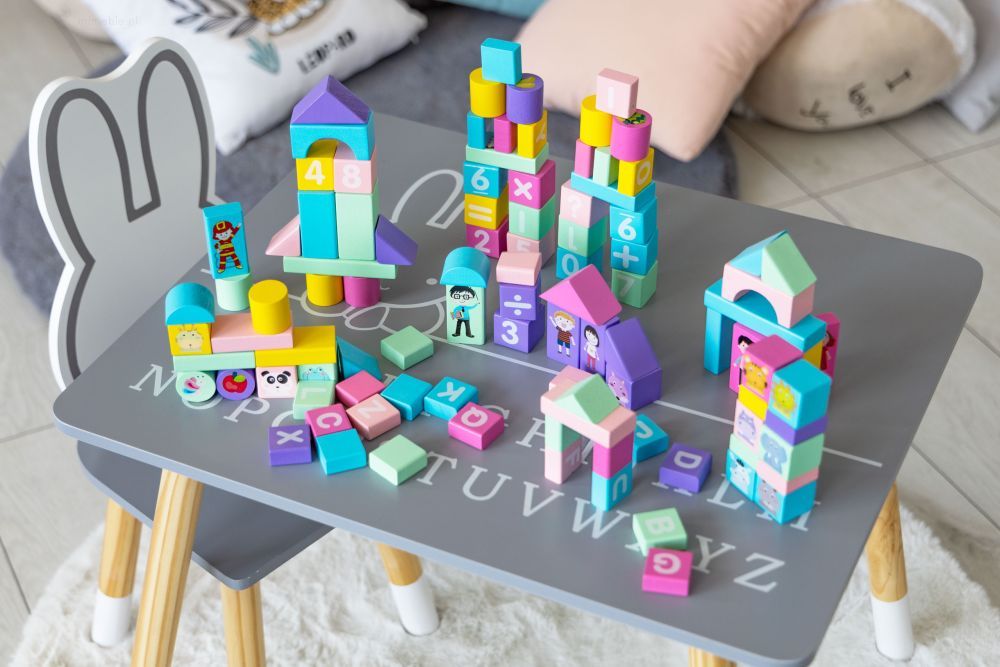 Drewniane Klocki Edukacyjne Miasto - obrazek 8