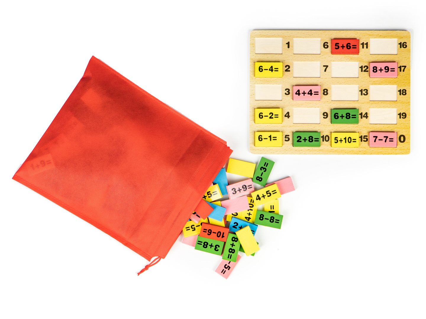 Klocki Matematyczne Domino - obrazek 2