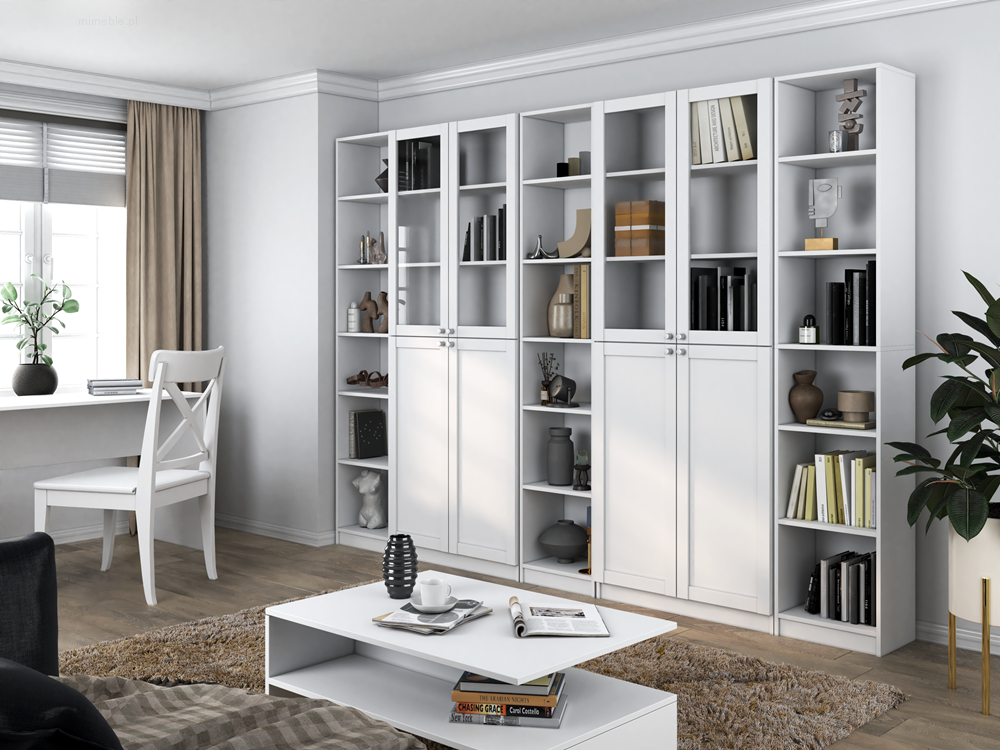 Witryna 80 cm Pafos biały 4S - obrazek 6