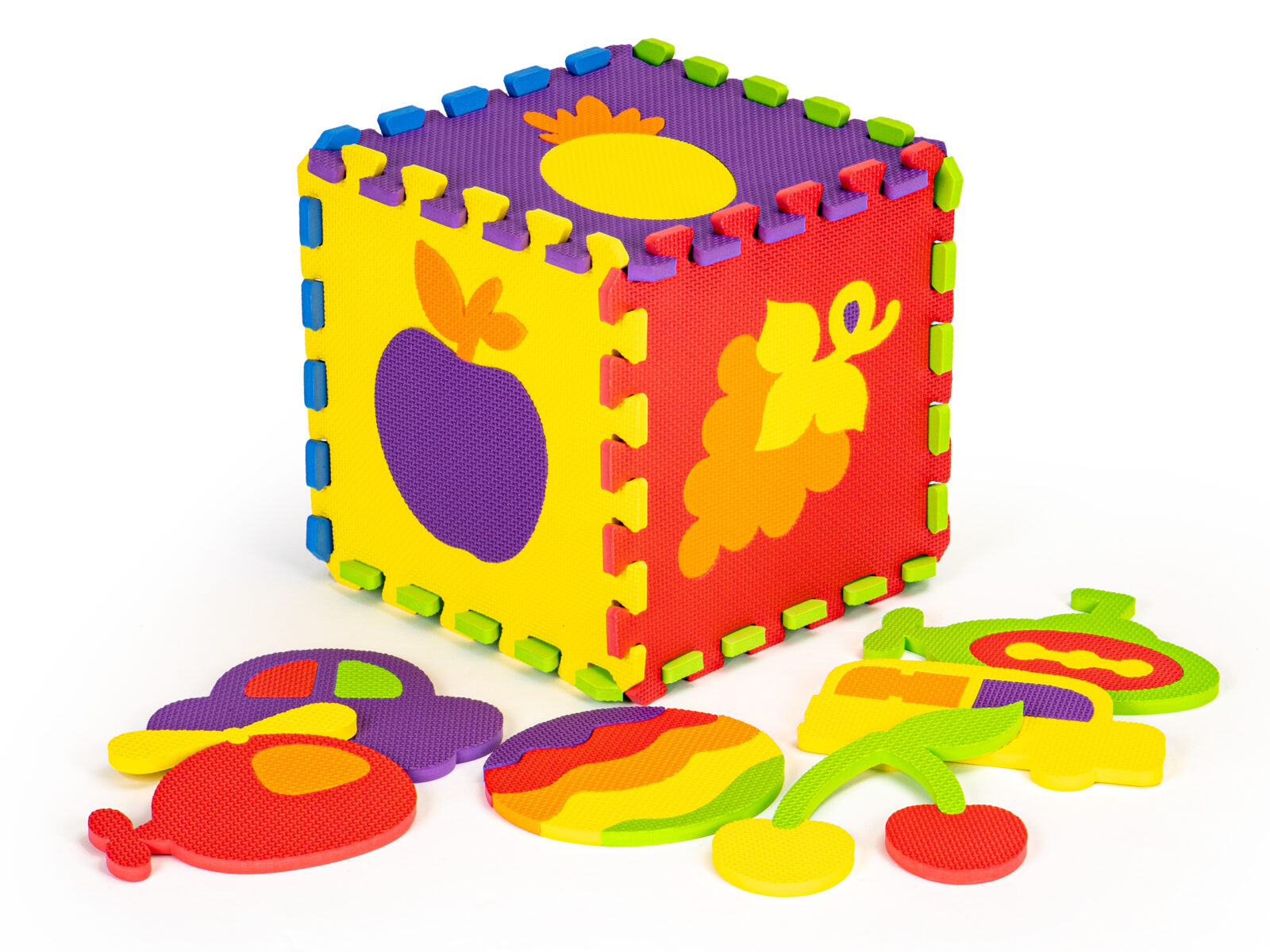 Mata piankowa edukacyjna EVA puzzle 20 elementów 148x119cm - obrazek 3