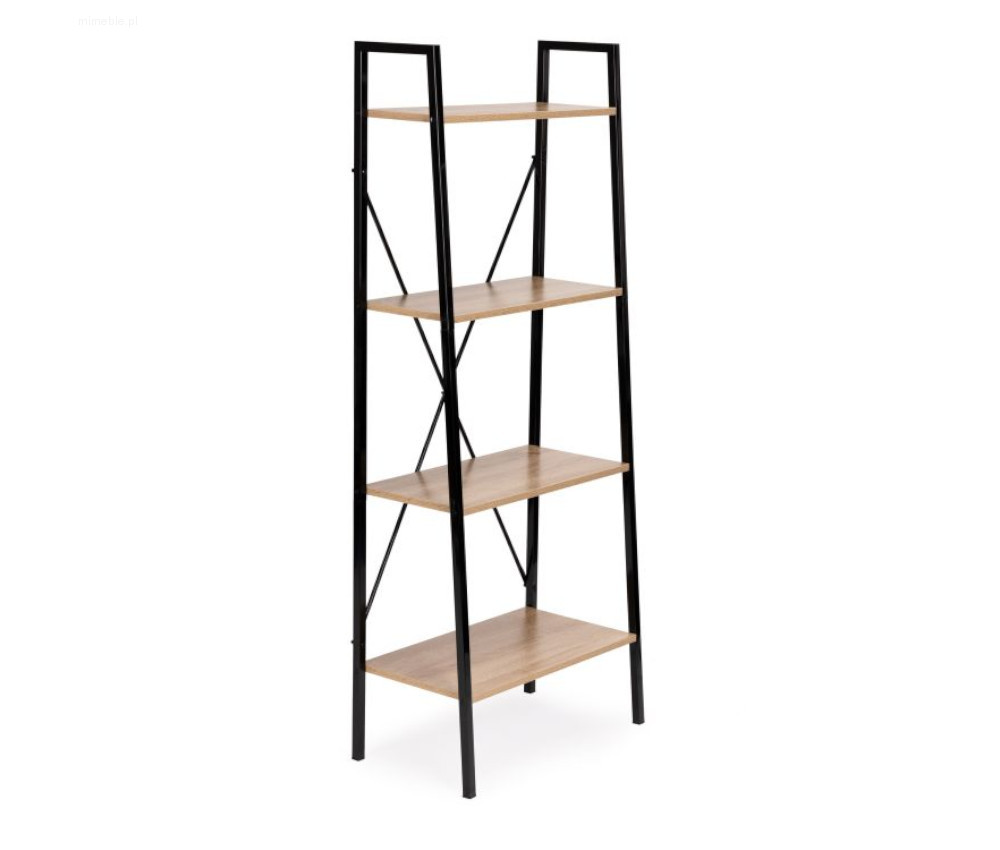 Regał w stylu loftowym 4 półki 60 cm