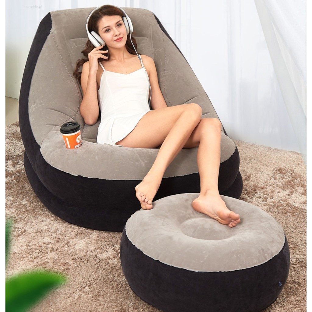 Dmuchana sofa z podnóżkiem - obrazek 6