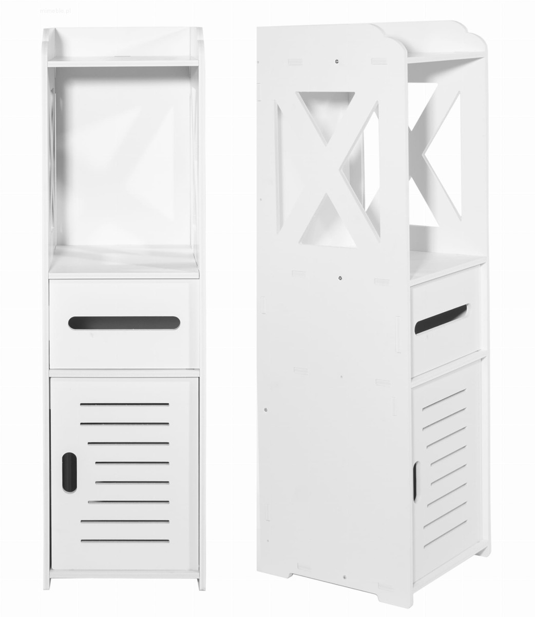 Szafka łazienkowa słupek 80cm biała - obrazek 4