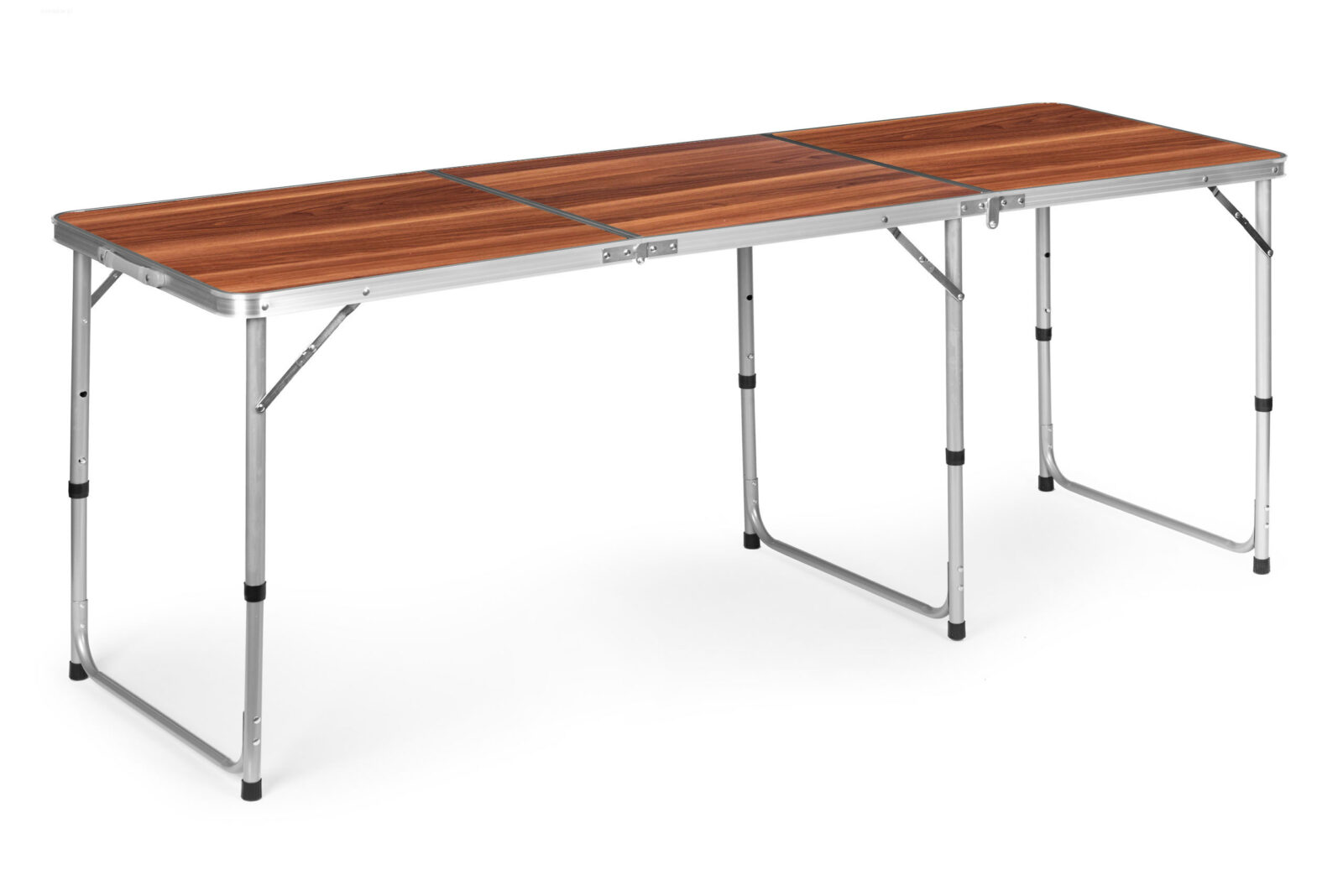 Stolik turystyczny stół składany kemping brązowy blat 180 x 60 cm - obrazek 3