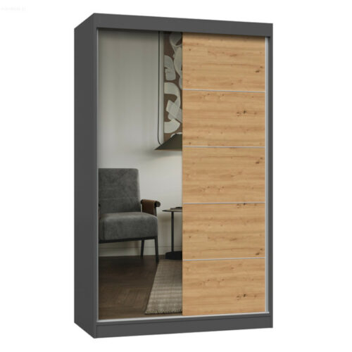 Szafa przesuwna Iga lustro oraz szpros 120 cm