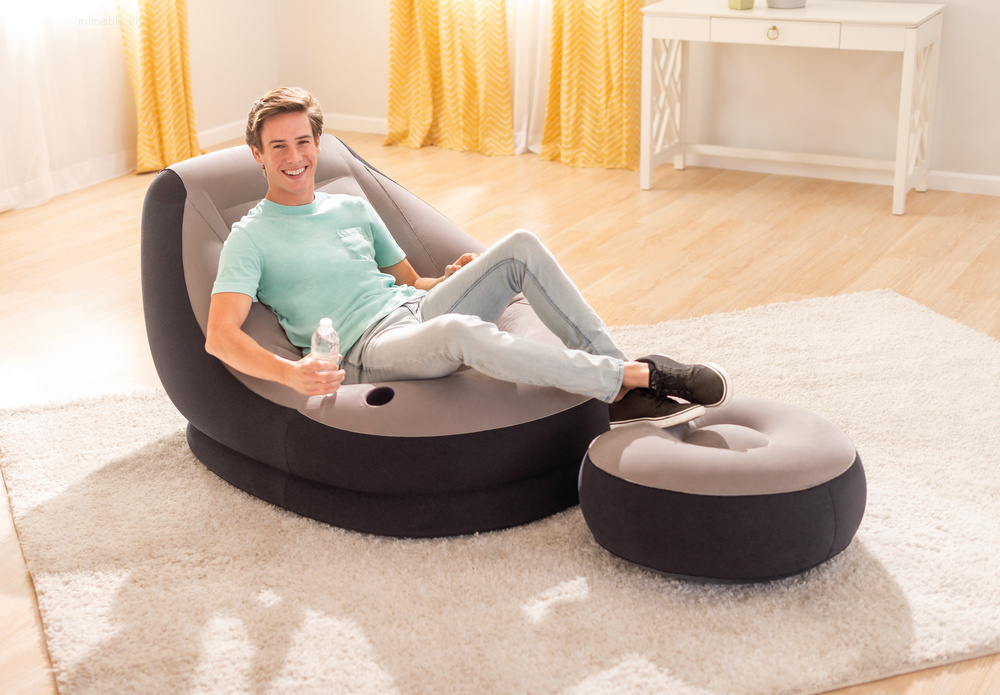 Dmuchana sofa z podnóżkiem - obrazek 7