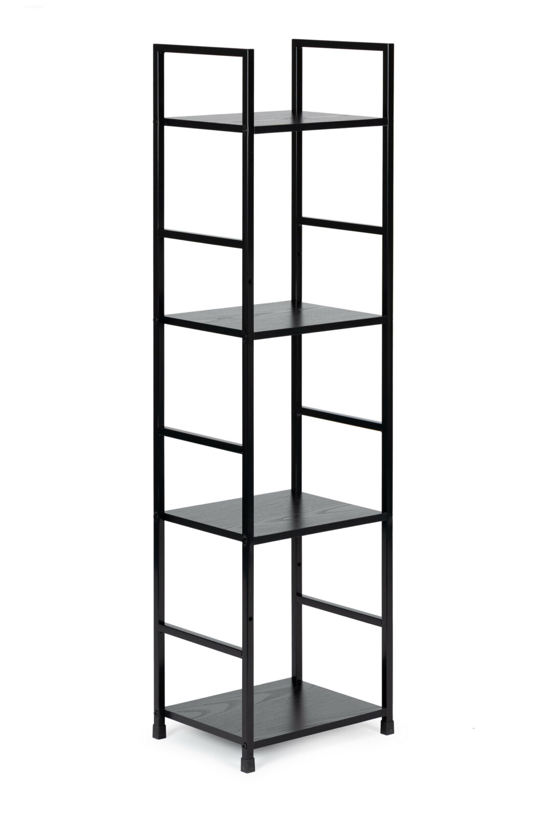Regał drewniany nowoczesny metalowa rama LOFT 4 półki - obrazek 5