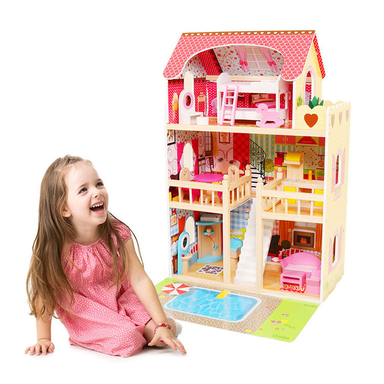 Drewniany Domek Dla Lalek - obrazek 8