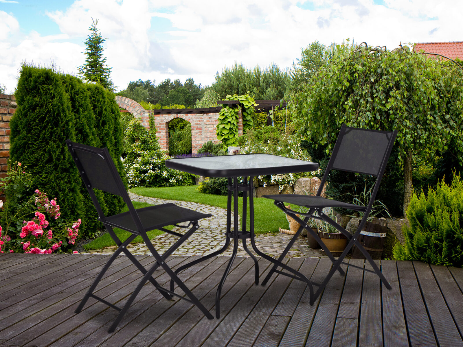 Stół stolik ogrodowy 60cm na ogród taras balkon ModernHome - obrazek 3