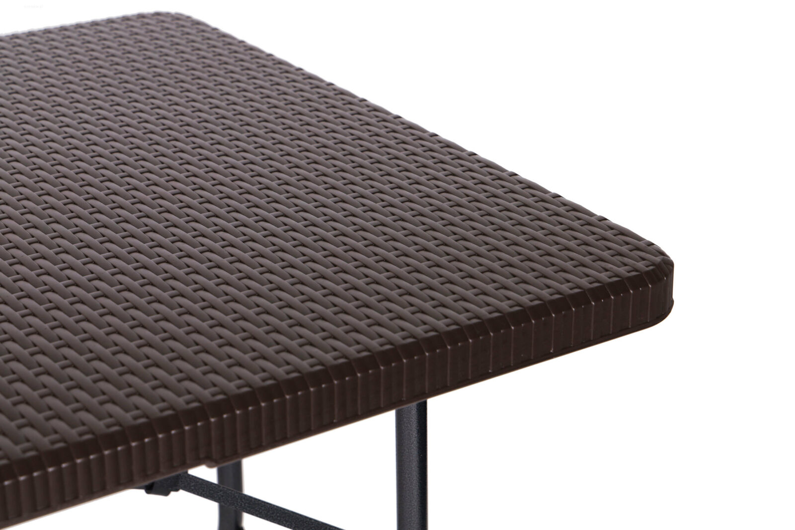 Stół cateringowy 180cm + 2 ławki zestaw bankietowy Rattan - obrazek 7