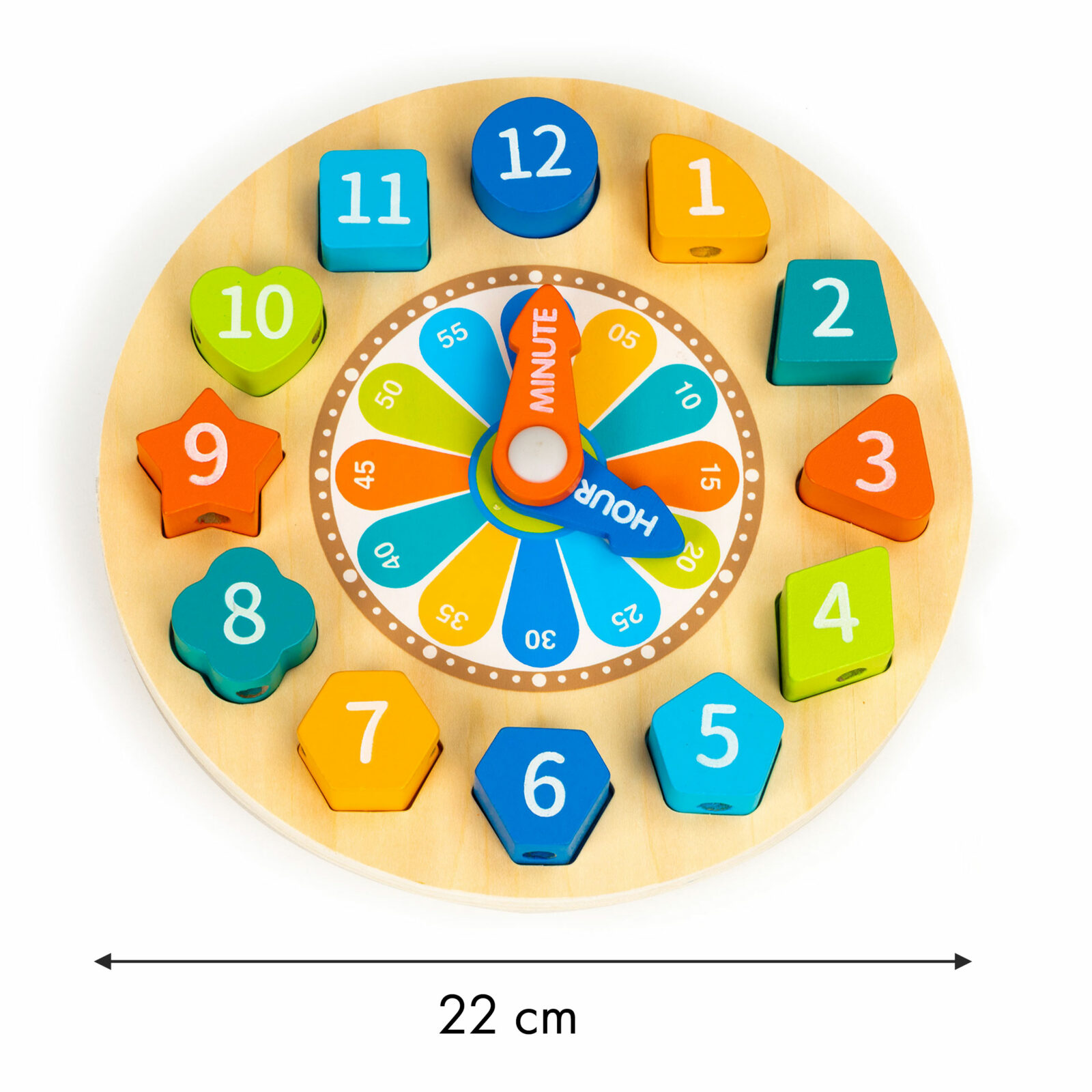 Drewniany Zegar Edukacyjny Sorter - obrazek 3