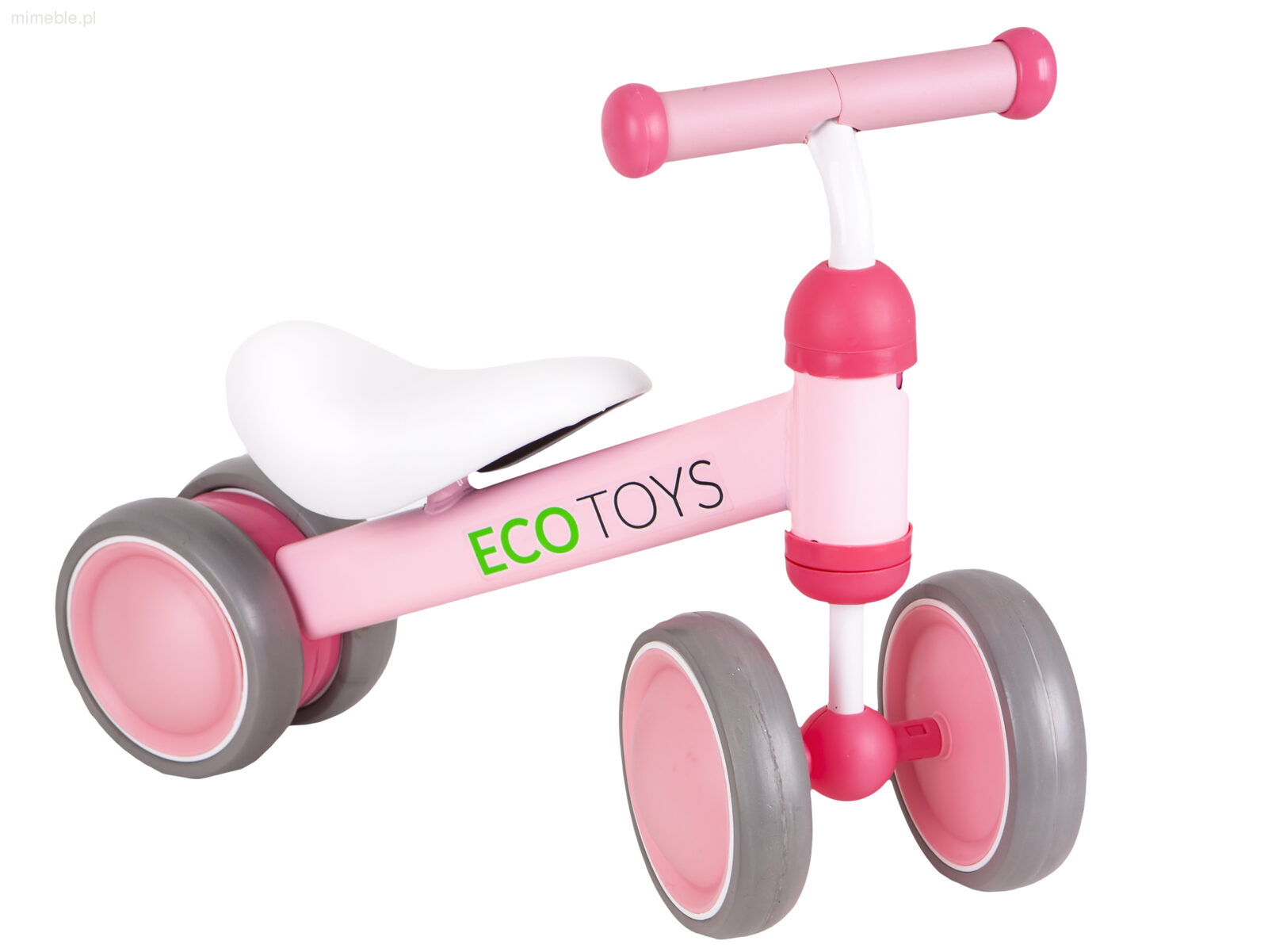 Rowerek biegowy mini rower Practise Pink Ecotoys - obrazek 4