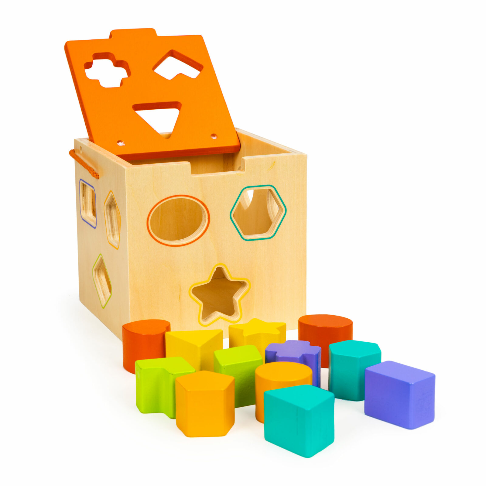 Drewniana Kostka Edukacyjna Sorter - obrazek 2