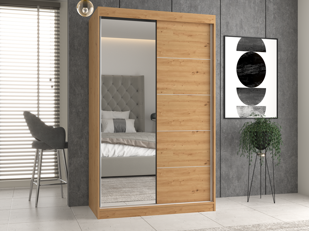 Szafa przesuwna Iga lustro oraz szpros 120 cm - obrazek 7