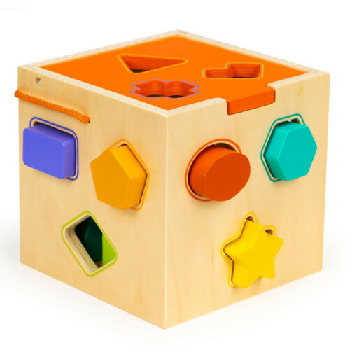 Drewniana Kostka Edukacyjna Sorter