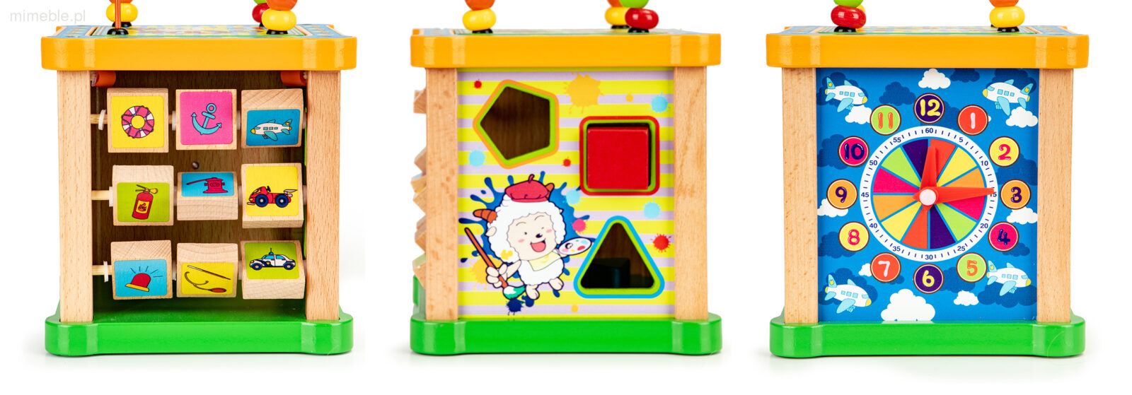 Drewniana Kostka Edukacyjna TicTacToe - obrazek 2