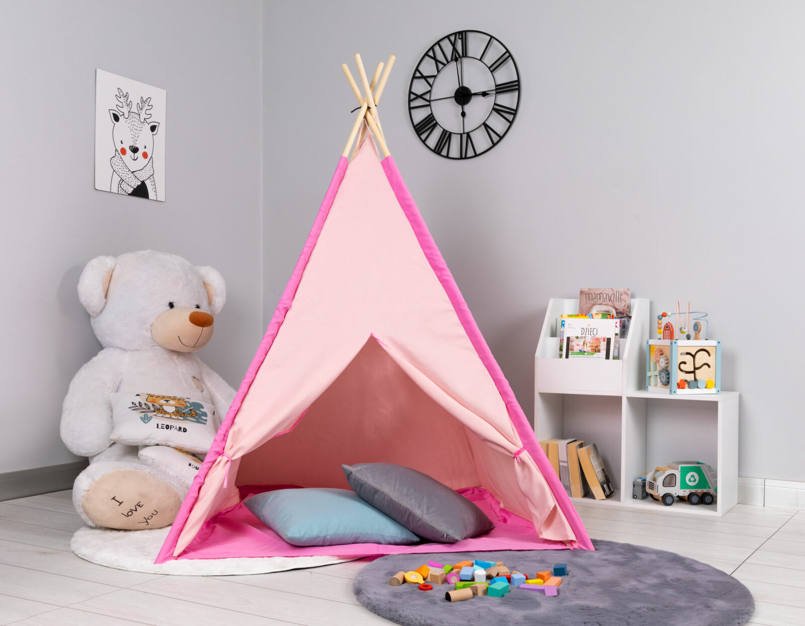 Tipi Różowy Namiocik Indiański - obrazek 8