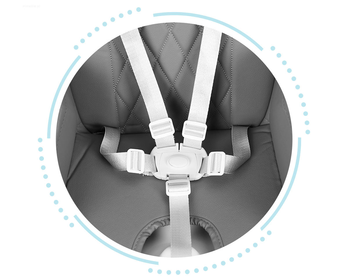 Fotelik krzesełko do karmienia dzieci 3w1 składany ECOTOYS - obrazek 4