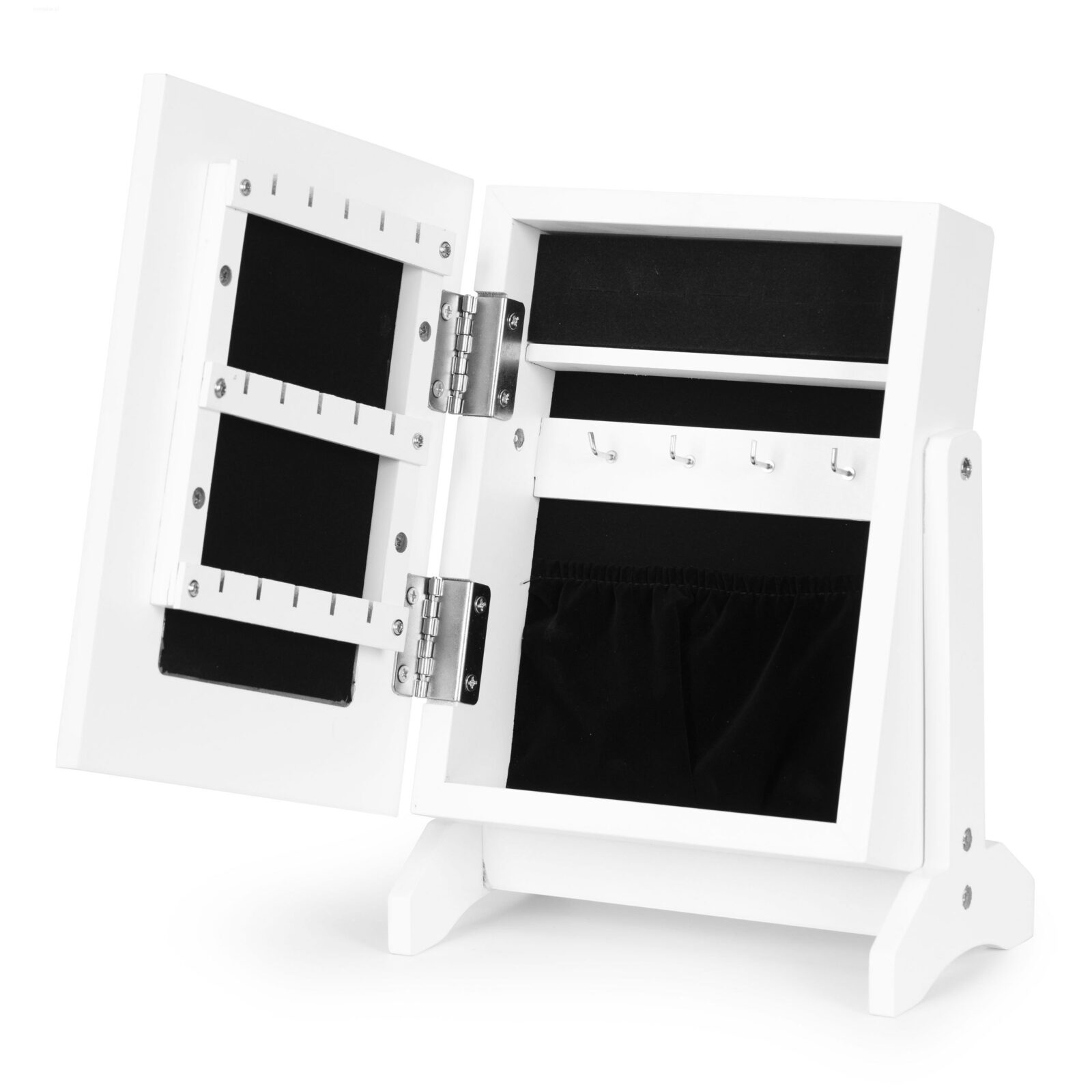 Organizer pudełko szkatułka na biżuterię z lustrem ModernHome - obrazek 3